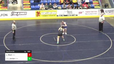 212 lbs Round Of 64 - Landon West, Girard vs Liam Jordan, Pine-Richland