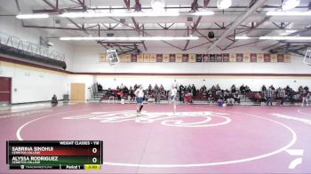 116 lbs Round 1 - Sabrina Sinohui, Cerritos College vs Alyssa Rodriguez, Cerritos College