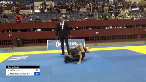Natalie A Faris vs Larissa Manuelle Oliveira 2024 Pan IBJJF Jiu-Jitsu No-Gi Championship