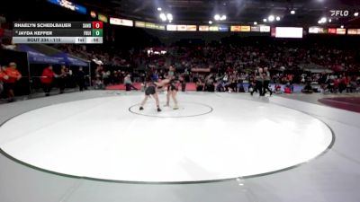 110 lbs Cons. Round 2 - Jayda Keffer, Fruitland vs Rhaelyn Schedlbauer, Sandpoint