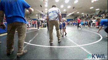 46 lbs Consolation - Silas Boyd, Harrah Little League Wrestling vs Henrik Goodgion, Chandler Takedown Club