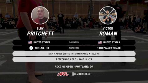 Elby Pritchett vs Victor Roman 2026 ADCC Portland Open