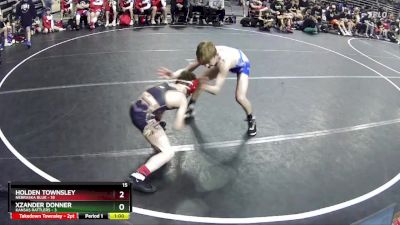 95 lbs Quarterfinals (8 Team) - Holden Townsley, Nebraska Blue vs Xzander Donner, Kansas Rattlers