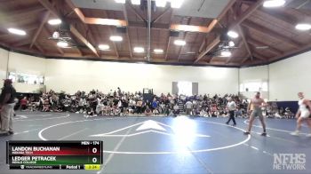 174 lbs Champ. Round 1 - Ledger Petracek, Menlo College vs Landon Buchanan, Indiana Tech