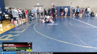 108 lbs Cons. Round 1 - Nash Zender, Piranha Wrestling Club vs Chance Mattox, Ascend Wrestling Academy