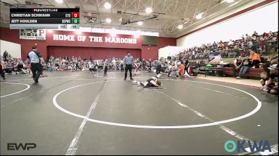 61 lbs 3rd Place - Christian Schwahn, Chandler Takedown Club vs Jett Houlden, South Central Punisher Wrestling Club