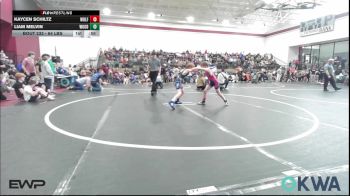 64 lbs Consolation - Kaycen Schiltz, Wolfpak Wrestling vs Liam Melvin, Woodward Youth Wrestling