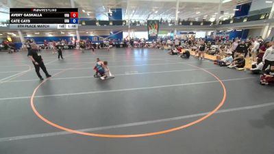 100 lbs 5th Place Match - Avery Gaskalla, Unattached vs Cate Cays, Unattached