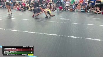 78-84 lbs Round 1 - Hudson Heigel, FL Scorpions Wrestling Club vs Daniel Campos, Gladiator