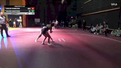 105 lbs Round 1 - Khloe Hamilton, North Scott vs Maisie Martinez, Iowa City Liberty