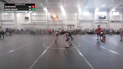 84 lbs Round 2 (8 Team) - Bruce Fowler, Ohio Gold Black vs Syler Sayne, CrossRoads Wrestling