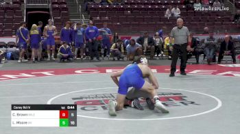 160 lbs Consy Rd Iv - Coyha Brown, Brookville vs Luke Moore, Chestnut Ridge