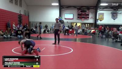 1st Place Match - Liam McEntee, Fort Madison vs Malique Range, Burlington Junior Wrestling