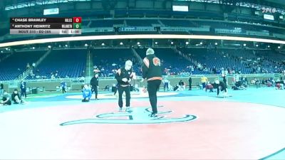 D2-285 lbs Cons. Round 3 - Anthony Heinritz, Williamston vs Chase Brawley, Niles