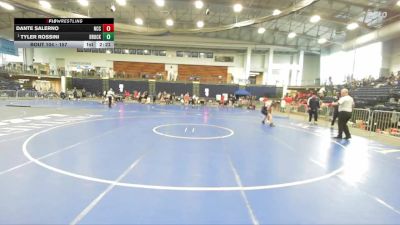 157 lbs Champ. Round 2 - Tyler Rossini, Brockport vs Dante Salerno, Nassau Community College