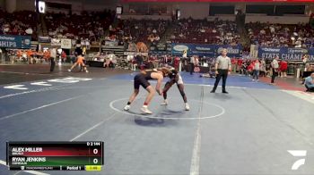 D 2 144 lbs Champ. Round 2 - Alex Miller, Brusly vs Ryan Jenkins, Comeaux