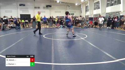 285-E lbs Semifinal - Michael Welsh, NY vs James Mahon, MI