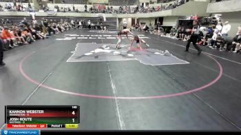 145 lbs Semis & 1st Wrestleback (8 Team) - Kannon Webster, Washington vs Josh Route, Hastings