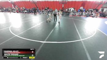 79-88 lbs Round 3 - Dimitry Romano, The Knights Of Waterloo Wrestling Club vs Makenna Jolley, Kenosha Wrestling Academy