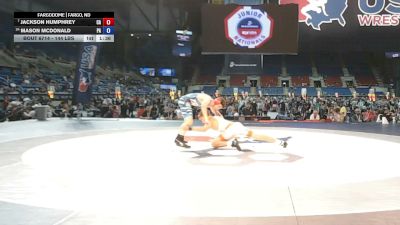 144 lbs Cons. Rd Of 16 - Jackson Humphrey, California vs Mason McDonald, Pennsylvania