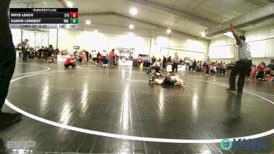 55 lbs Consi Of 16 #2 - Rhys Leach, Sallisaw Takedown Club vs Kason Longest, Van Buren Matdawgs