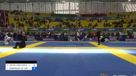 ERIK VICTO LIMA DOS SANTOS vs LUCAS DOMINGOS DE LIMA 2023 Brasileiro Jiu-Jitsu IBJJF