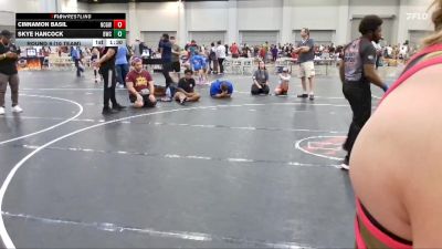 150 lbs Round 9 (10 Team) - Skye Hancock, Blackman WC vs Cinnamon Basil, NC Girls Wrestling Club