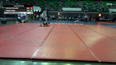 5A 126 lbs Champ. Round 1 - Aiden Hand, Springville vs Lucas Holland, Arab