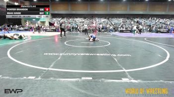 88 lbs Round Of 16 - Porter Branson, Salem Elite Mat Club vs Beau Junge, Mantanona TC