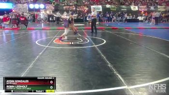 G - 114 lbs Champ. Round 2 - Aydin Gonzales, Butte Girls vs Robin Leidholt, Custer Co. (Miles City) Girls