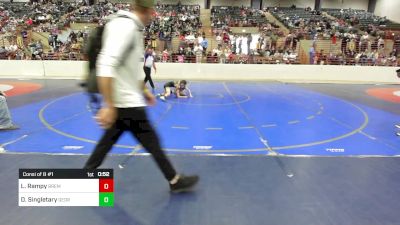 73 lbs Consi Of 8 #1 - Logan Rampy, Bremen Takedown Club vs Dessie Singletary, Georgia