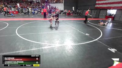 90 lbs Cons. Round 2 - Candice Salzmann, Belmont/Platteville vs Ali Kraak, Boscobel Youth Wrestling