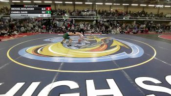 157 lbs Final - Michael Boulanger, Milford vs Carnell Davis, Ponaganset