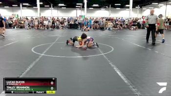 56 lbs Round 2 (8 Team) - Tinley Brannon, U2 Upstate Uprising White vs Lucas Ducos, FL Scorpions