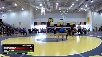 130 lbs Champ. Round 2 - Emily Flynn, Hubbard vs Eliana Borjas, Marysville (A-Team)