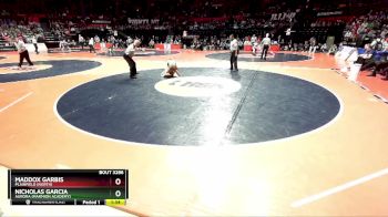 3A 113 lbs Semifinal - Nicholas Garcia, Aurora (Marmion Academy) vs Maddox Garbis, Plainfield (North)