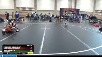 130 lbs Round 3 - Abel Rowlls, Unassigned vs Miranda Lencrerot, Glasgow Wrestling Academy