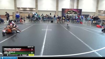 130 lbs Round 3 - Abel Rowlls, Unassigned vs Miranda Lencrerot, Glasgow Wrestling Academy