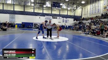 189 lbs Semifinal - Kaelan Vesel, Palmer High School vs NOAH BENOIT, Wasilla High School