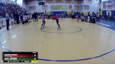 106 lbs Champ. Round 2 - Gary Mendez, Youth Impact Center vs Davion Henry, Victory Elite