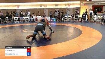 125 kg Quarterfinal - Coby Lazo Merrill, USA vs Omogbai Ebode Asekomhe, CAN