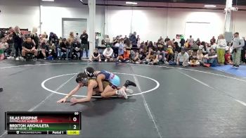 80 lbs Round 6 (8 Team) - Brixton Archuleta, Rough House vs Silas Krispine, Mayfield Mat Academy