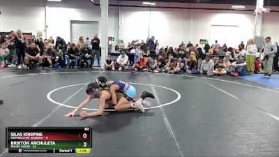 80 lbs Round 6 (8 Team) - Brixton Archuleta, Rough House vs Silas Krispine, Mayfield Mat Academy