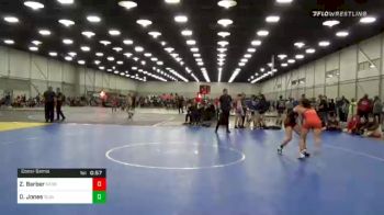106 lbs Consolation - Zoey Barber, Nebraska Wrestling Academy vs Destiny Jones, Team Tulsa Wrestling Club