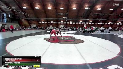 174 lbs Cons. Round 1 - Joseph Dabovich, Cortland State vs Andrew Mickel, Utica