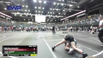 120 lbs Quarterfinal - Tate Scott, Eureka vs Kelton Doucet, Kansas Young Guns Wrestling Cl