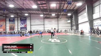 140 lbs Rd# 8- 12:30pm Saturday Final Pool - Michael Mauro, NCWAY National Team vs Trevor Mayfield, Iron Horse