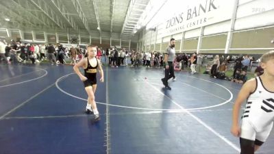 70 lbs Semifinal - Ceder Smith, Sanderson Wrestling Academy vs Crew Downing, Wyoming Underground Wrestling