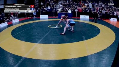 41kg Quarterfinal - Gurkarnveer Singh, The ROC vs Renan Desautels, Regina Wolverine Wrestling Club