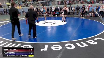 138 lbs 1st Place Match - Mason Bock, Soldotna Whalers Wrestling Club vs Eben Caulkins, Mid Valley Wrestling Club